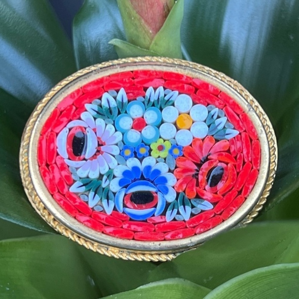 VINTAGE Micromosaic brooch|pin